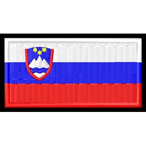 Écusson brodé drapeau de la Slovénie Aufnäher parche Bordado écusson toppa ricamata (Masterpatch, neuf)