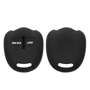 kwmobile Accessoire cl&eacute; de Voiture Compatible avec Mitsubishi 2-Bouton - Coque en Silicone Souple pour Clef de Voiture Noir (SX-Commerce, neuf)