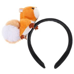 -tête écureuil en peluche bandeau pour poils d'animaux bandeau de fête Joli bandeau hair band bandeau noel bandeau dessin animé animaux cerceau à cheveux en tissu chiffon FRCOLOR (Laners, neuf)