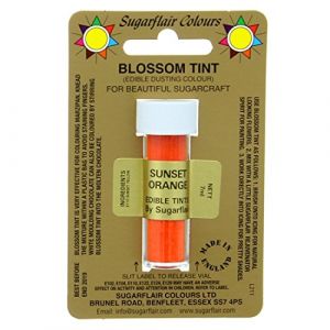Sugarflair Fleur Tint Comestible Poudrage Couleur - Soleil Orange (Health Plus Living, neuf)