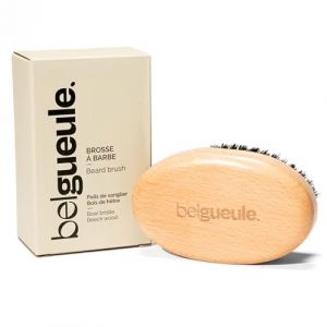 Belgueule Brosse à barbe moyen format soin homme- entretien la barbe et stimule la pousse- produit naturel, poils de sanglier et bois de hêtre, accessoire homme (Belgueule, neuf)
