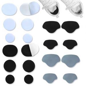 JEYORZY 10 Pairs Réparation de Talon de Chaussure Patch, Auto-Adhésif Protege Talon Chaussure, Patch Réparation Chaussure Autocollants à Talons Patchs Talon Coussinets, Grand et Petit (Wacicy EU, neuf)
