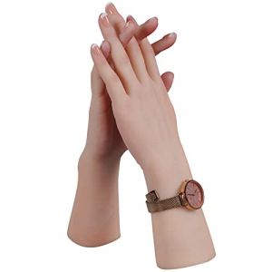 EQAIWUJIE Lifesize Mannequin en silicone pour femme avec clou (main gauche, brun) (LOVECROSSDRESS, neuf)