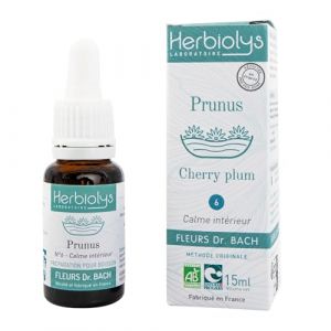 Herbiolys | Elixir Floral | Fleurs De Bach | Prunus n°06 | Fabriqué En France | Bio | 15 ml (BIVEA, neuf)