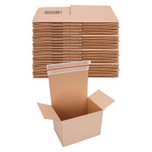 40 cartons automatiques d'expédition avec couvercle adhésif 30,4 x 21,6 x 13-22 cm - VP 50 (verpacking, neuf)