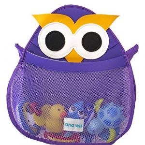 Ana Wiz™ Rangement de bain pour jouets - Différents motifs (chouette violet) (Ana Wiz EU, neuf)