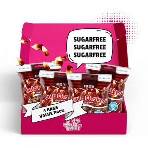 Nordthy Bonbons Bouteilles Cola Sans Sucre 4 x 80g (320g) &ndash; V&eacute;ritable Gomme/Fruit Gomme Danoise Sans Sucre &ndash; Oursons G&eacute;lifi&eacute;s Low Calorie &ndash; Snack Sain & Id&eacute;al pour Diab&eacute;tiques (Nord-Ostsee Handelswaren, neuf)