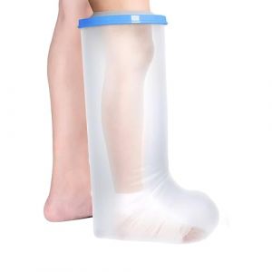 Casenly Prot&egrave;ge Pl&acirc;tre Pied &Eacute;tanche, Protection &Eacute;tanche pour Platre, pour adultes, Protecteur de Pansement de Jambe en Pl&acirc;tre pour Blessures au Pied pour la douche, garde les plaies au sec, 63 x 41 cm (GUANGWENZHI, neuf)