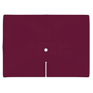 paramondo Toile de rechange pour parasol avec Air Vent pour parasol à mât excentré Parapenda 4 x 3 m rectangulaire bordeaux (Jalousiescout Shop, neuf)