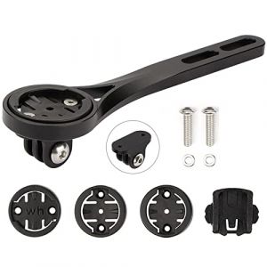 BSSOK Support Int&eacute;gr&eacute; pour Ordinateur V&eacute;lo Course, Alliage Aluminium, Support pour Guidon Compatible avec Garmin Edge, Wahoo Elemnt, Bryton, Cateye, cam&eacute;ra GoPro et Lampe (BSSOK-FR, neuf)