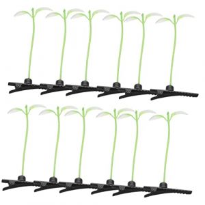 HONMEET 50 Pièces épingle à cheveux de de soja pince à cheveux plante de simulation pinces à cheveux pour adolescentes pinces cheveu hairpin pince à cheveux en forme de pousse (ATriss, neuf)
