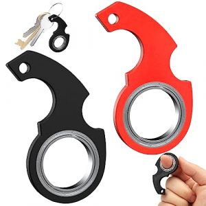 Porte-cl&eacute;s Spinner, Fidget Toys, Spinner Porte-cl&eacute;s, Key Spinner Fidget Ring Toy, Porte-cl&eacute;s Fidget, Fidget Spinning Keychain, Porte-cl&eacute;s Spinner Fidget Toy pour enfants et adultes (Meema EU, neuf)
