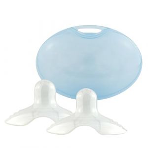 babynova Coquilles d'Allaitement &ndash; Pack de 2 &ndash; Coques d&rsquo;allaitement en silicone r&eacute;utilisables avec &eacute;tui de transport hygi&eacute;nique &ndash; Pour un allaitement doux et confortable &ndash; Sans BPA (ARILEX Kundenservice, neuf)