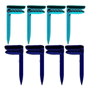 SusggO 8 Clips pour Serviettes de Plage – Pinces pour Serviettes de Plage – Pinces à Linge – Pinces Plage Pinces Couverture Pique-Nique Fixe Sable – Plage Accessoires Sable Plage Camping (Bleu) (Findme2020, neuf)
