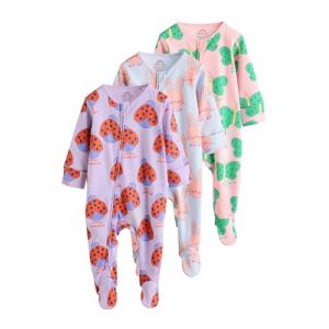 NEXT B&eacute;b&eacute; Fille Dors-Bien &agrave; Zip Double Sens b&eacute;b&eacute;, Lot de 3 Brillant 6 Mois-9 Mois (Next Germany GmbH, neuf)