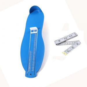 Pedimetre Enfants et Adultes,Mesure Pied Pointure Chaussure Mesurer Tailles de Mesure avec Ruban à Mesurer Pieds Tailles Britanniques 2-12/ EU 18-47 pour Jauge de Chaussure Britannique Azul (Ziranee, neuf)