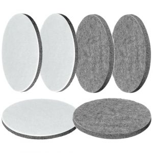 6 Feutre de polissage 125 mm disque de polissage pour ponceuse excentrique tampon de polissage feutre verre tampons de polissage de voiture 125 mm tampon de feutre Velcro tampon de polissage pour bois (LongZYU, neuf)