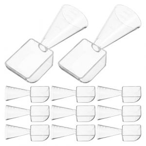 NIYANGLE Lot De 20 Cuill&egrave;res Doseuses Transparentes Pour Films Alimentaires Petites Tasses &Agrave; Mesurer Cuill&egrave;res Et Tasses Doseuses Doseuse (Telinei, neuf)