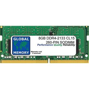 GLOBAL MEMORY 8Go DDR4 2133MHz PC4-17000 260-PIN SODIMM M&Eacute;MOIRE RAM pour Ordinateurs Portables (GLOBAL MEMORY, neuf)