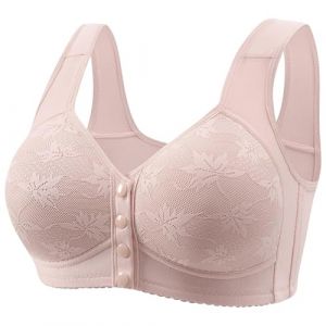 Chanpning Soutien Gorge Ouvert Devant sans Armature Brassière Sport Ouverture Devant Soft BH Soutien-Gorge Femme Soutien Gorge Pas Cher Brassières Fitness Yoga Sleep Lingerie (Blingko, neuf)