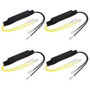 Taicols 4X clignotant universel de moto Résistance Charge Erreur Clignotant Indicateur Adaptateur de moto 12V 21W indicateur LED adaptateur de résistance de charge clignotant correction des erreurs (Taicols, neuf)