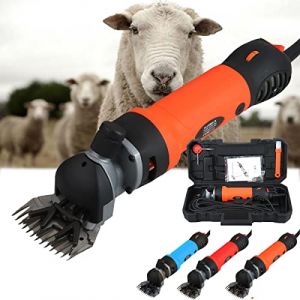 Vinteky 690W Tondeuse à Mouton Electrique 6 Vitesses AjustableTondeuse Mouton électrique Professionnelle Tondeuse pour Laine à Haute Puissance Économie de Travail(Orange) (vinteky-de, neuf)