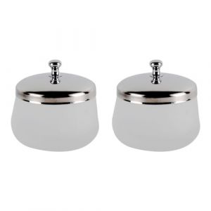 FRCOLOR 2 Pièces Tasse à enlever les ongles conteneur nail clippers accessoires ongle sterilisateur bocaux bol de manucure pot fournitures de manucure gobelet liquide pour les ongles givré (Laners, neuf)