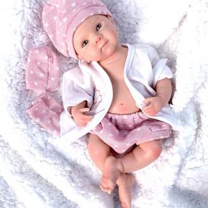 Aniiyy Bébé renaissant en Silicone Tout Le Corps,33cm réaliste Baby Doll Girl, Baby Doll Real Baby Girl avec Cloting (Aniiyy Doll, neuf)