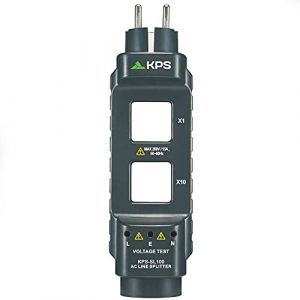 KPS-SL100 Séparateur de ligne électrique pour pince ampèremétrique Max 250V / 15A, 50-60Hz Isolateur de Courant 1x et 10x (KPS EUMAN, neuf)