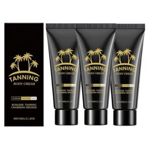 Accélérateur de bronzage pour bronzage, crème pour solarium avec bronzage, lotion bronzante intense, résultats longue durée de bronzage, expérience de bronzage naturelle (3 pièces) (tiurs 55ET, neuf)