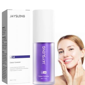 Dentifrice Blanchissant Violet,V34 Color Corrector Serum Inclus Booster de Blanchiment des Dents Blanchiment Dentaire Violettes Dentifrices de Nettoyage Buccal, pour dents sensibles (aifusen, neuf)