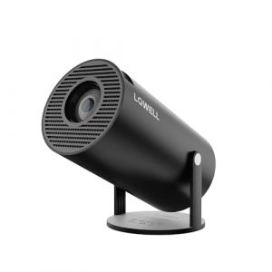 LQWELL Mini projecteur HY300 Pro, Compatible 4K 1080P, avec Android 11, Wi-FI 6, Bluetooth 5.0, Compatible Airplay et Miracast, pour Android/iPhone/PC/Mac/Switch (EUROPAPA, neuf)