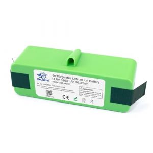 melasta 14.8V 5200mAh Lithium-ION Batterie Aspirateur pour Irobot Roomba 600 700 800 900 Serie 614 615 620 640 650 655 675 680 690 760 770 780 790 860 870 880 890 891 895 960 965 966 980 985 (BAOSHANG, neuf)