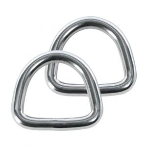Anneau Demi Rond Soudé | pour Sangle 25mm | INOX | Lot 2 pièces - POOLCO (POOLCO, neuf)