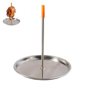 ZCYKJ Brochettes verticales pour barbecue, brochettes de barbecue en acier inoxydable, grille &agrave; r&ocirc;tissoire, grille verticale pour steak, poulet, poisson, dinde, kebab (HOFF AND SHEPPARD LTD, neuf)