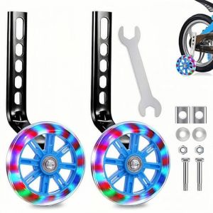 Roue Auxiliaire Vélo pour Enfant,Stabilisateur Universel Velo,Roues d'Entraînement Bicyclette, 1 Paire Velo Roue Auxiliaire Roues Arrières pour Bicyclette Vélo 12 14 16 18 20 Pouces (JOPPR, neuf)