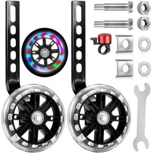 Roue Auxiliaire,Roulette Velo Enfant,Stabilisateur Velo Enfant,Roues Stabilisatrices V&eacute;lo,Roues Arri&egrave;res pour V&eacute;lo Enfant,Roues d'entra&icirc;nement R&eacute;glables pour V&eacute;los 12 14 16 18 20 Pouces (a ray of sunshine, neuf)