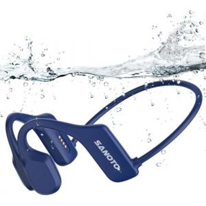 SANOTO Ecouteur Waterproof Natation Bluetooth 5.2 Casque Conduction Osseuse Natation IP68 MP3 Etanche Natation 8G Ecouteurs sans Fil Sport Ecouteur Piscine, Natation,Surf, la Course à Pied (SANOTODirect, neuf)