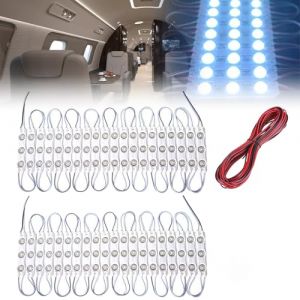Vegena 120 Led Lampe Camping Eclairage Intérieur Voiture 12v Modules Eclairage Intérieur Bande D'Éclairage Intérieur De Voiture Voiture Eclairage Avec Câble D'extension Pour Bateau Caravane Camion (Astronomy Sp. z o.o., neuf)