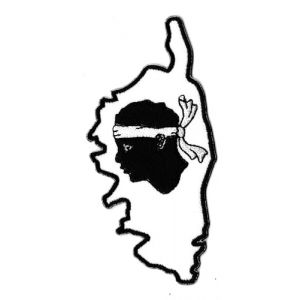 Patche &Eacute;cusson Corse Corsica Pays Patch Brod&eacute; Thermocollant (Naga.Hitam, neuf)