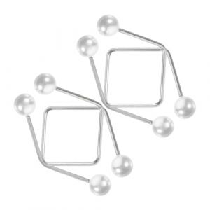 Mipcase 4 pièces Fabricant de Fossettes Métalliques Ajustable Entraîneur Facial Portable pour Joues Outil Exercice Doux et Confortable pour Créer des Fossettes Naturelles (andy wang, neuf)