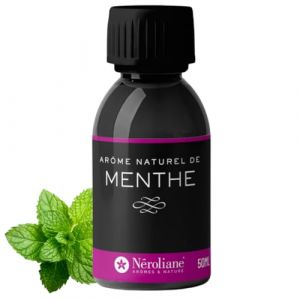 NEROLIANE – Arôme Alimentaire Naturel Menthe 50ml – Saveur Fraîche et Intense – Pour Glaces, Mousses, Pâtisseries, Thés, Boissons, Confiseries – Qualité Premium – Fabriqué en France (Néroliane, neuf)