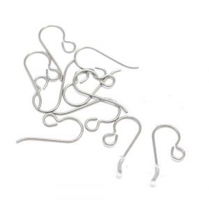 10 Crochets de Boucles d'oreille en Titane Aucun Risque d'allergie (Titanium., neuf)