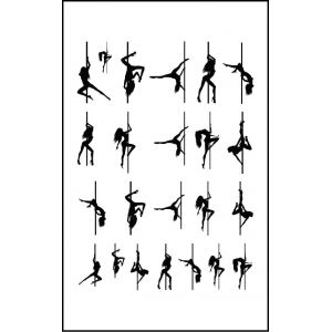 Lot 23 Mini Faux Tatouages Temporaires Ephémères Stickers Autocollant Pour Ongles ou Corp Sexy Adultes Coquin HotWife Libertin Tattoo Femme Tatoo Sexe Hot Charme Erotique Séduction (Innova-store, neuf)