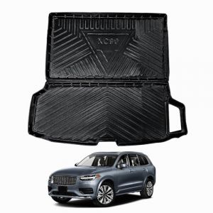 ECOZEN Tapis de Coffre en TPE pour Volvo XC90 SUV 2015-2025 Original Scan 3D Tapis Caoutchouc, antidérapant et imperméable, Protecter Toutes Saisons, Bord Haut, Bac de Coffre Volvo XC90 Accessoires (ECOZEN-GROUP, neuf)
