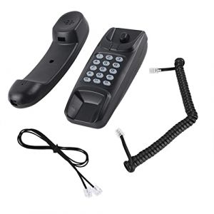 Wendry T&eacute;l&eacute;phone Fixe Analogique, T&eacute;l&eacute;phone Portable sans Fil, T&eacute;l&eacute;phone de Bureau/Montage Mural Universel,(Noir) (Wendry, neuf)