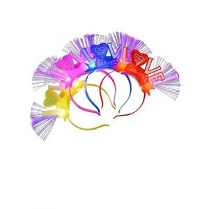 NOLITOY 4 Pièces Articles De Fête Coiffure Cerceau De Cheveux Bande De Cheveux Bandeau Led Bandeau Lumineux (M.Meteorite, neuf)