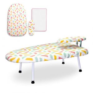 BeGrit Petite Planche a Repasser Mini Table Repassage Voyage avec Planche à Repasser pour Manches Pliage Compact Ironing Board pour la Maison, la buanderie, Les dortoirs (BeGritEU, neuf)