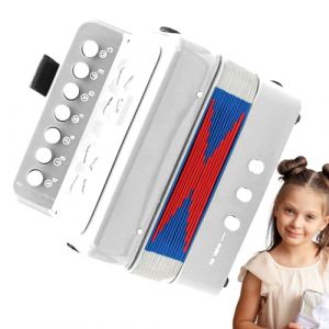 Jouet Accord&eacute;on pour &ndash; Instrument De Musique Portable &Agrave; 7 Touches | Mini Accord&eacute;on ABS pour | Coordination &OElig;il-Main &Eacute;ducative, L&eacute;ger, Facile &Agrave; Transporter, Cadeau d'anniversaire Pours (cuiminzhi, neuf)