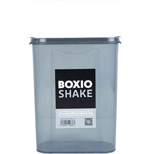 BOXIO - SHAKE : Boîte verseuse en plastique parfaite pour la litière de tes toilettes à séparation, pour aliments, nourriture pour animaux de compagnie et boîte à farine (Duschkraft, neuf)